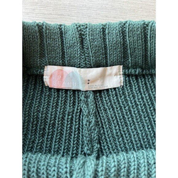 Free People Beach Sweater Knitted Shorts Forest Green S/P - Picture 3 of 7